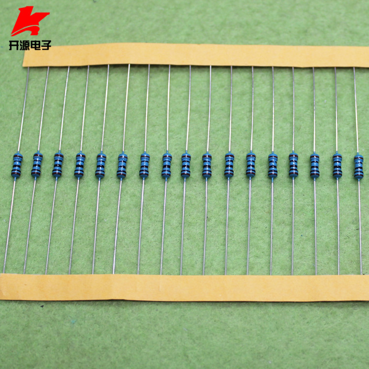 ตัวต้านทานฟิล์มโลหะ 1/4W 1k/1.1K/2.0K/3.0K/5.6k/6.8K/8.2k/9.1k European Precision 1%