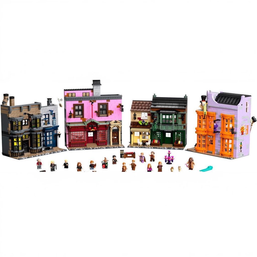 Model Building Blocks Harry Potter 75978 Assembled Gift Street View Compatible Lego Diagonal Alley T
