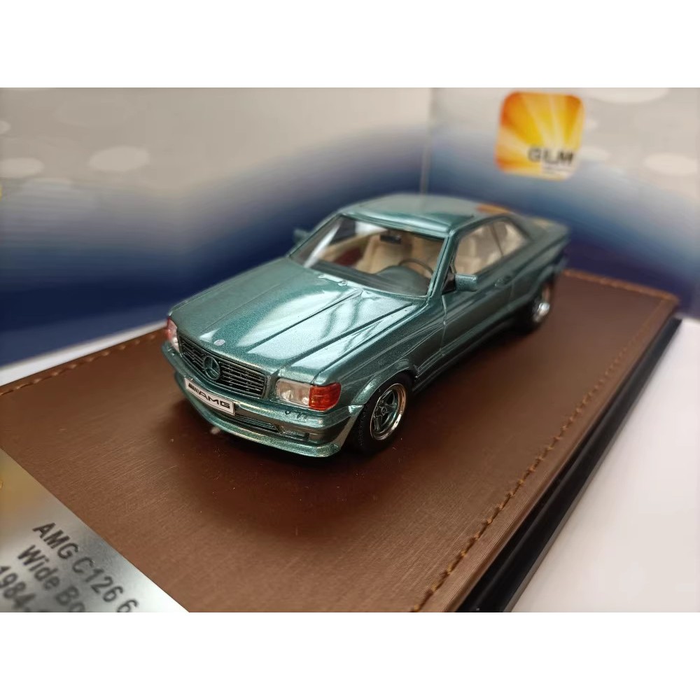 GLM 1 43 Benz Wide Body Modified Two-Door Sedan รุ่น 560SEC AMG C126 6.0 สีเขียว