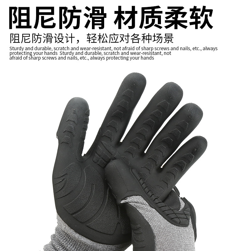 ถุงมือมัลติฟังก์ชั่น Rock Climbing Flying Gloves ยกน้ําหนัก Anti-slip Cycling Shock Absorption Pet A