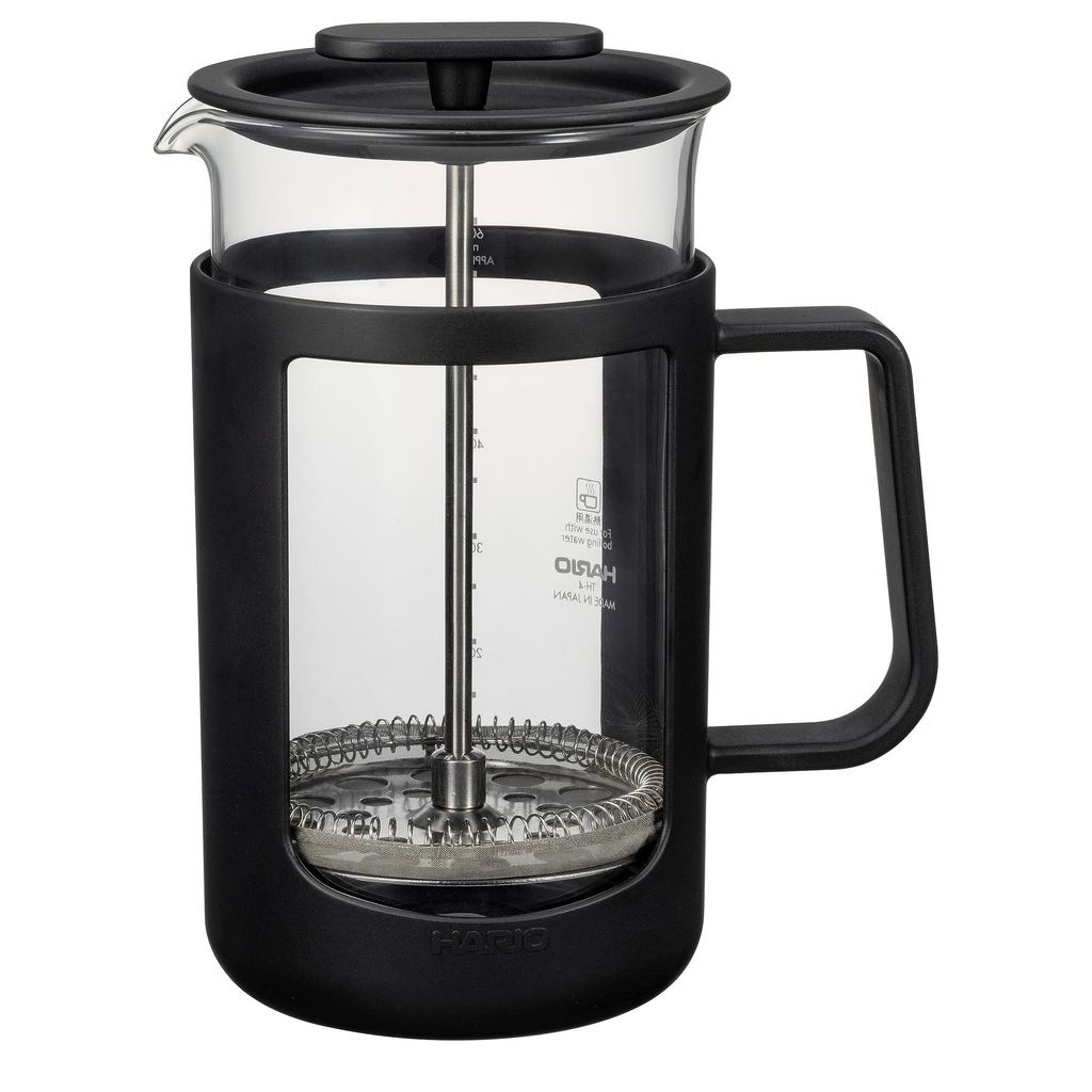 HARIO Cafe Press U Press Coffee Heat-resistant Glass 600ml Capacity CPU-4-B Black