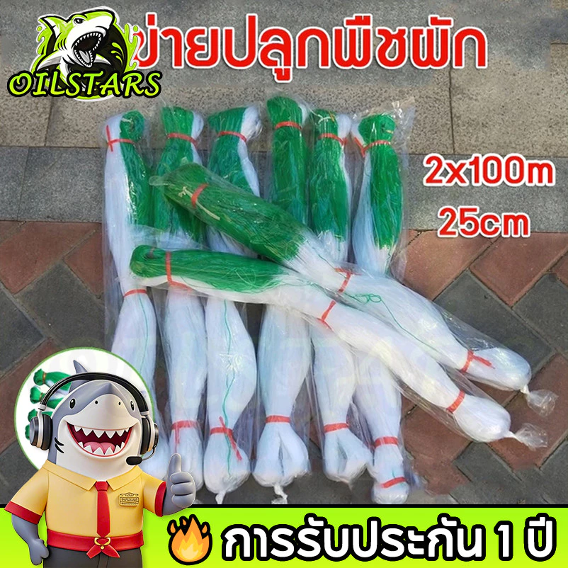 🔥 OilStars 2*100m ตาข่ายปลูกพืชผัก ค้างผัก างปลูกผัก ค้างปลูกแตงกวา ตาข่ายปลูกแตง ค้างไม้เลื้อย ตาข่ายไนล่อน ราคาถูก