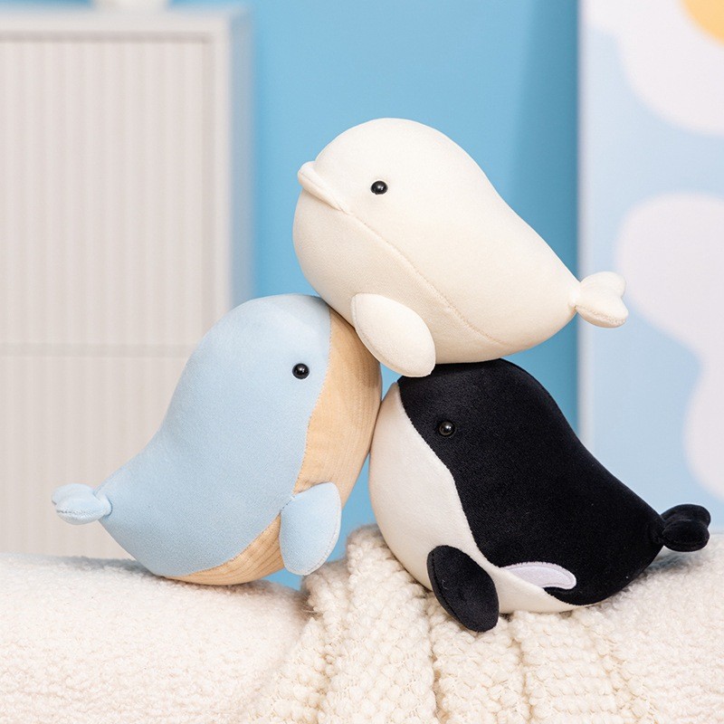 Funtoys น่ารัก Ocean Whale ตุ๊กตา Beluga หมอน Killer Whale ของเล่นตุ๊กตาที่นั่ง Whale ตุ๊กตาของขวัญ 