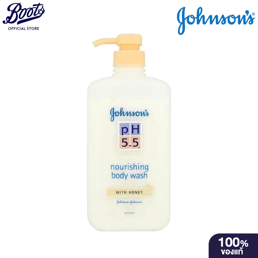 Johnson's Nourishing Body Wash with Honey pH 5.5 750 mL จอห์นสัน พีเอช 5.5 นูริชชิ่ง ครีมอาบน้ำ วิท ฮันนี่ 750 มล.