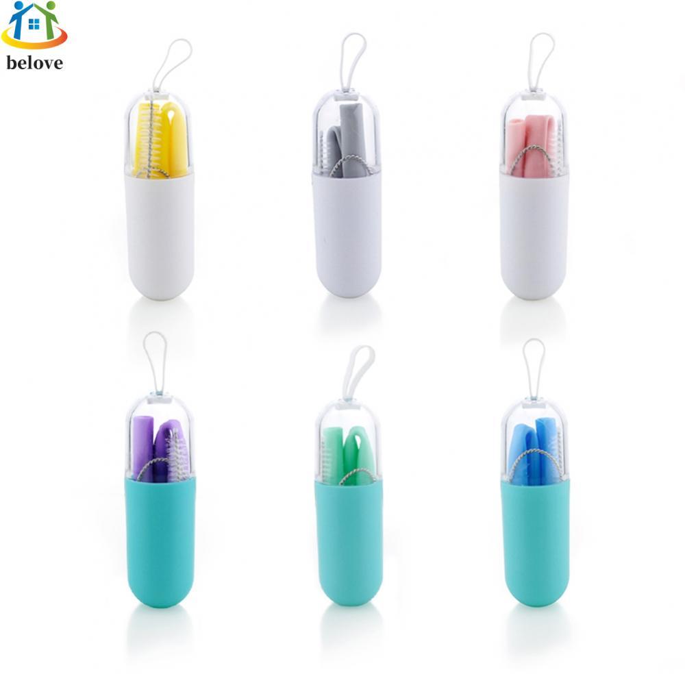 ฟางซิลิโคนฟาง8.5*3ซม.กล่อง: 21กดื่มพับกลางแจ้งทนทาน