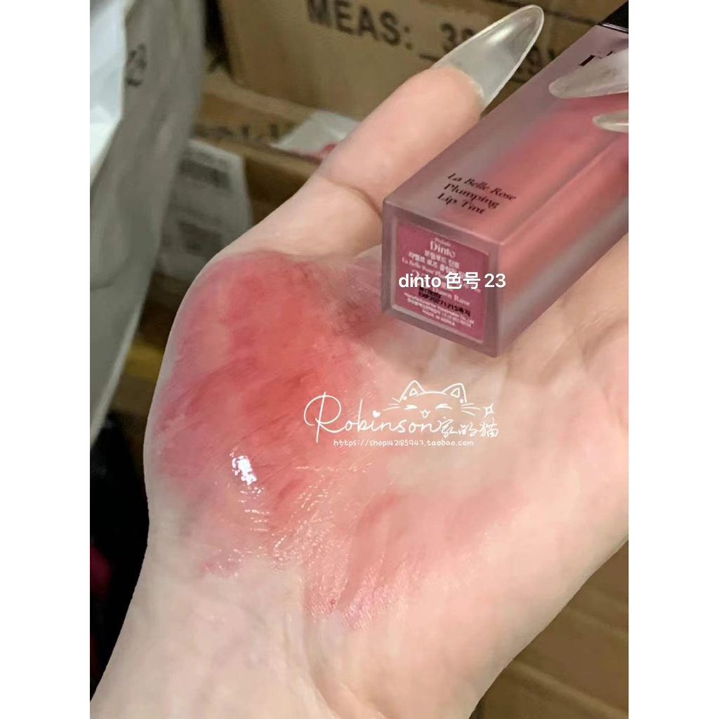 ลิปทินท์ ลิปกลอส [Superb] dinto daiso daiso Rose Plumping Hydrating Moisturizing Lip Gloss Mirror Li