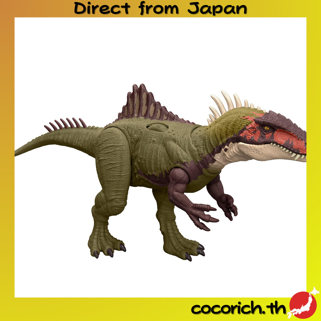 【ส่งตรงจากญี่ปุ่น】แอ็คชั่นการต่อสู้ของ Mattel Jurassic World! Bark Beckles Pinax Kids รูปไดโนเสาร์คว