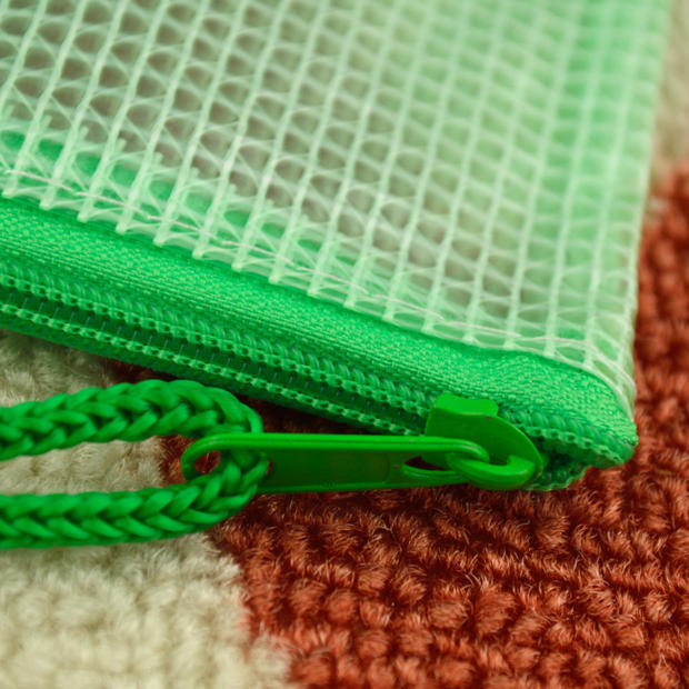 Factory Grid Zipper File Bag Information Bag Storage Bag กระเป๋าใบเสร็จ A3/A4/A5/A6/B4/B5/B6