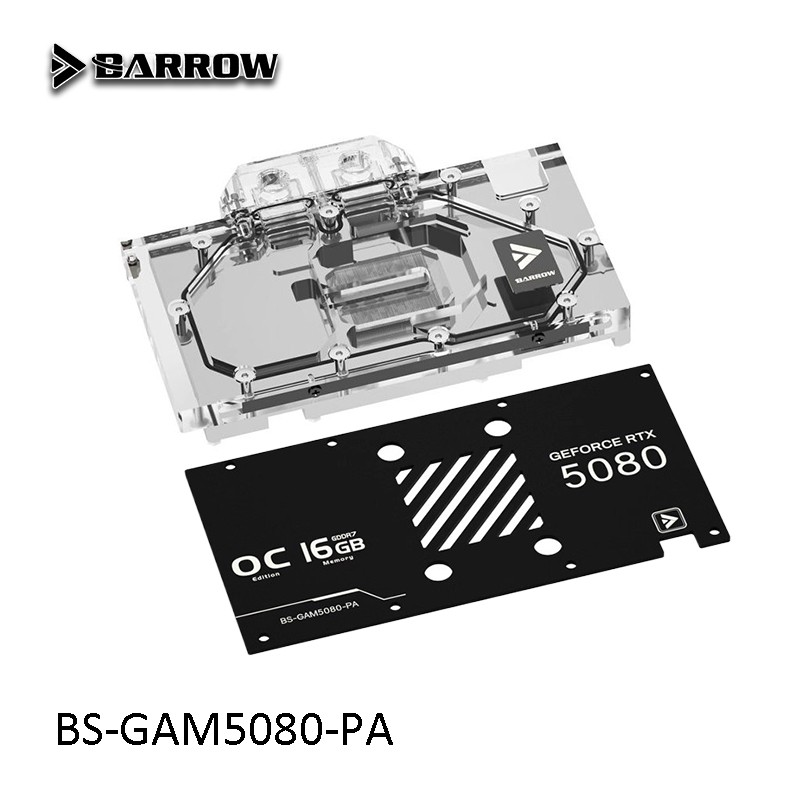 Barrow full coverage GPU Block สําหรับ GALAX RTX 5080 /5070 Ti 1-Click OC / Magic Blade/ Gainward RT