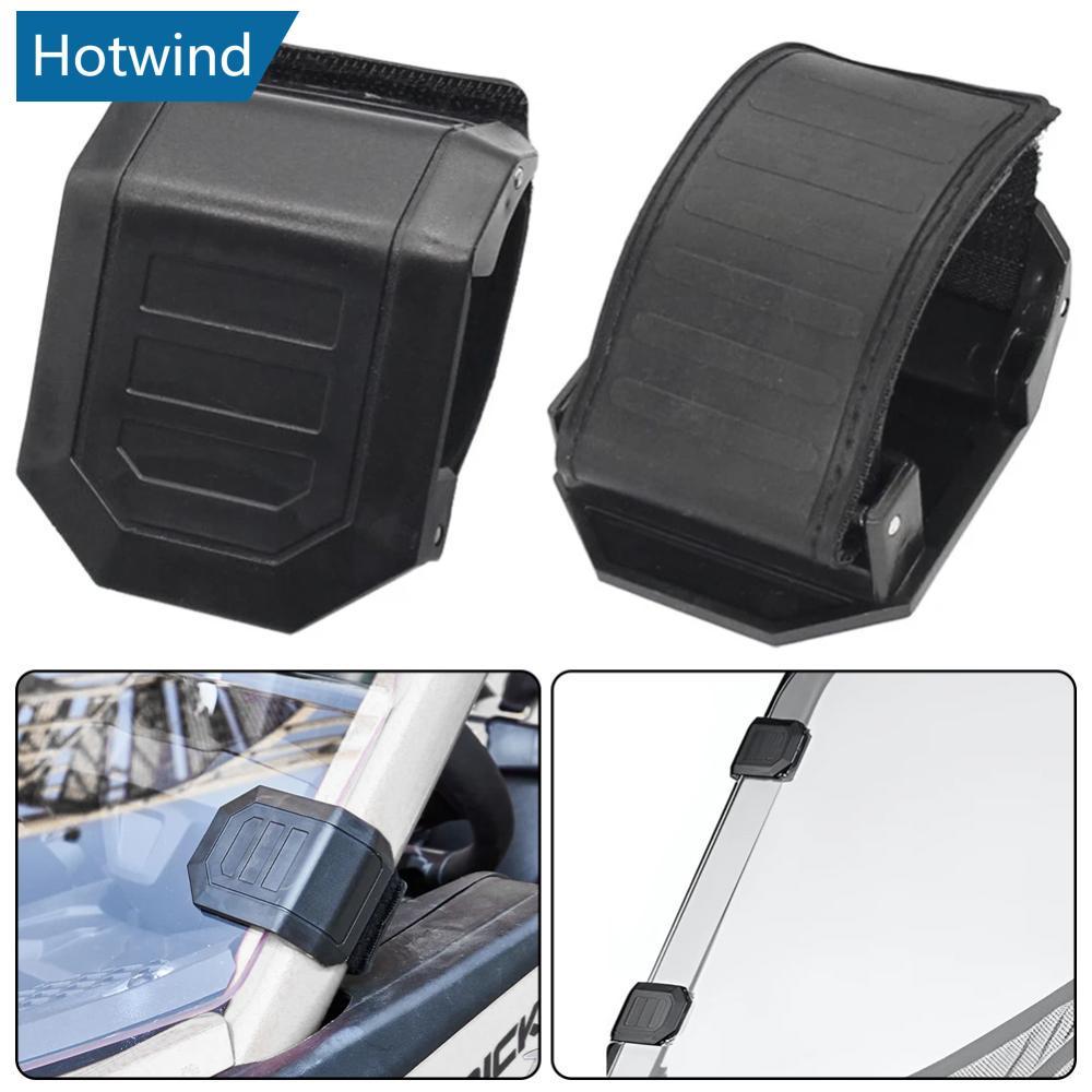 HW 2pcs UTV รถกระจกหน้าต่าง HD Clamp สําหรับ Can-Am Maverick x3 1000 Commander สําหรับ Honda Pioneer