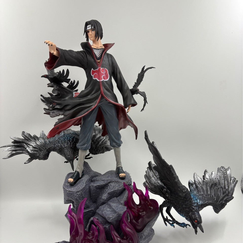 Anime Naruto Figure Uchiha Tenzaku Akatsuki Organization Itachi Model Figure Ornament Large Size