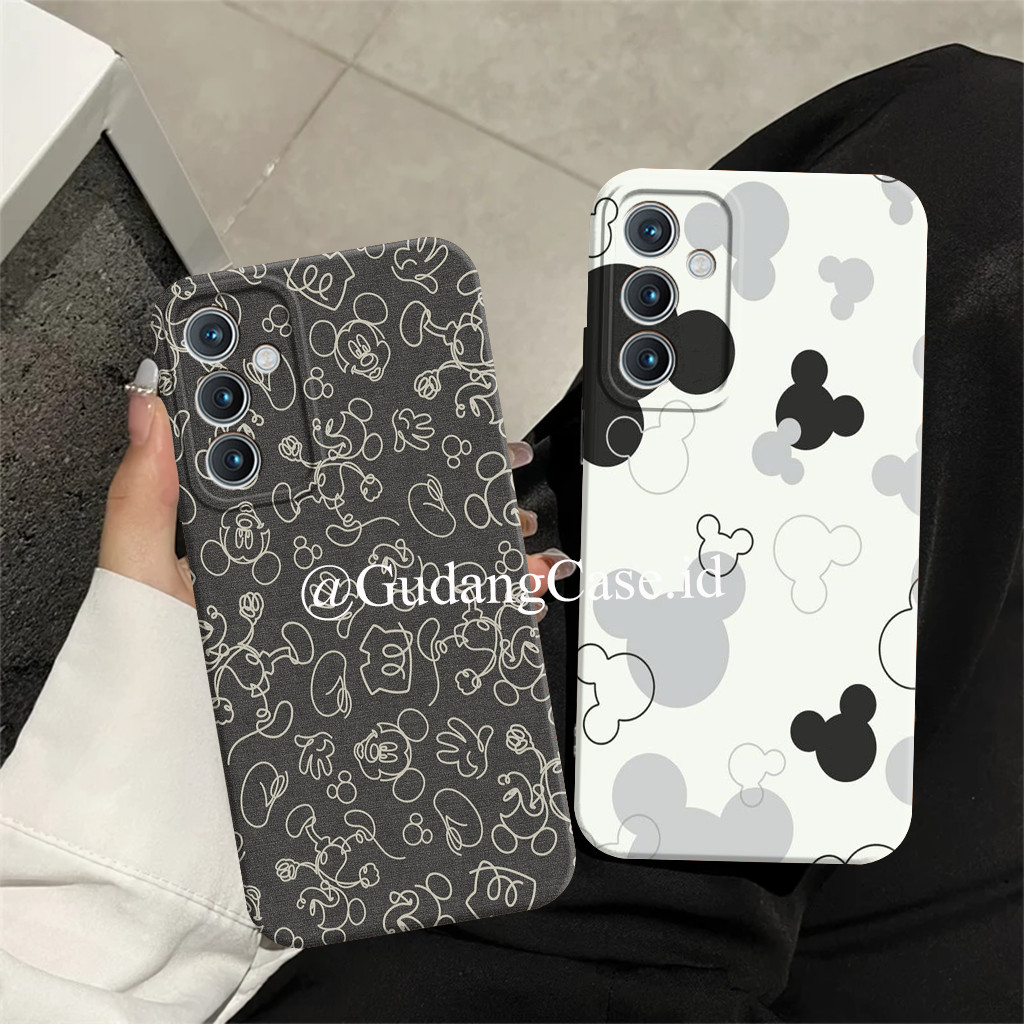 เคส Samsung A35 5G - Samsung A55 5G Softcase Camera Protector Cute Mickey Motif