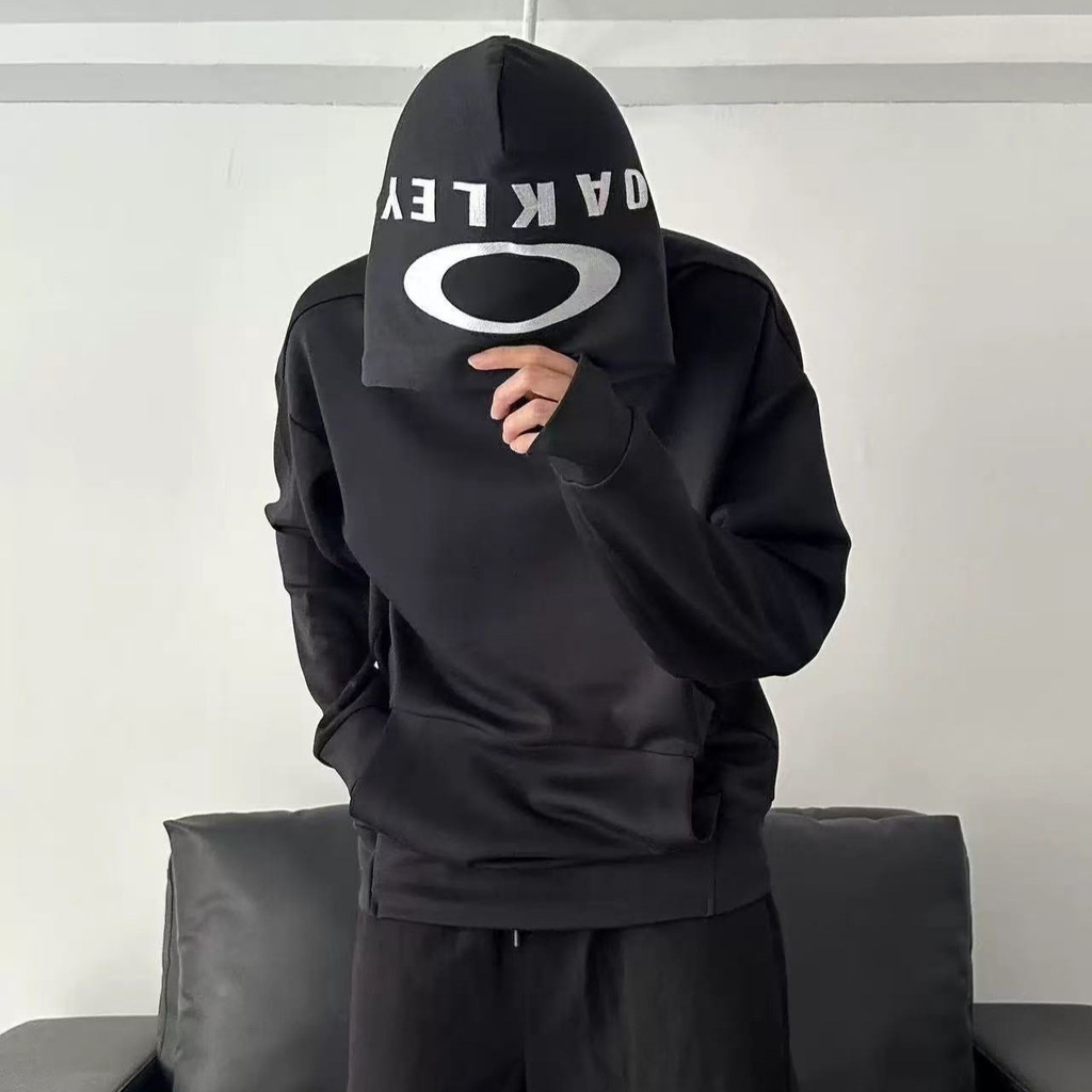 Y8F1 Oak logo Embroidered Retro Hooded Sweatshirt Loose Fit Unisex Hoodie Base Layer Jacket