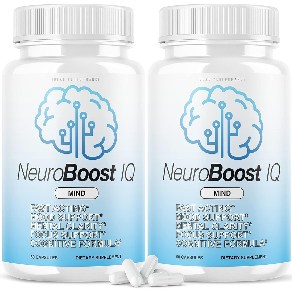 (2 แพ็ค) Neuro Boost IQ อาหารเสริมเม็ดสมอง Mind Ben Carson Neurobooster Neuroboostiq (120 แคปซูล)