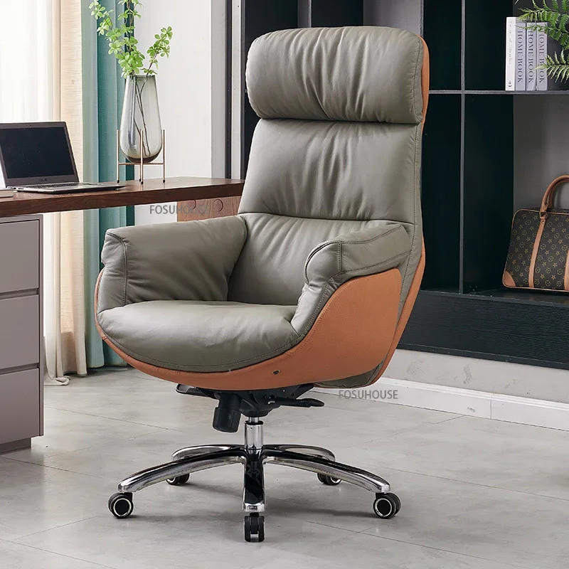Light Boss Executive Chair เก้าอี้สํานักงานตามหลักสรีรศาสตร์สบาย Home Study Gaming Chair โซฟาปรับเอน