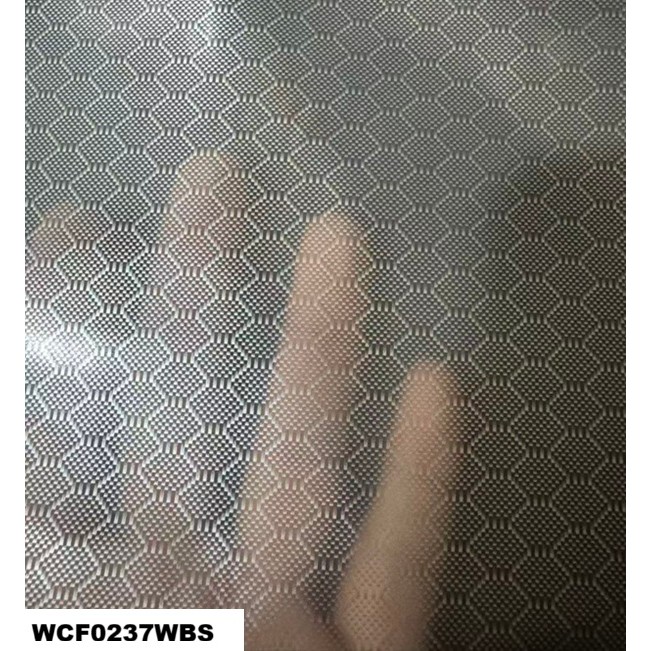0.5x2m ฟิล์มอุทกศาสตร์การถ่ายโอนน้ําจุ่มคาร์บอนไฟเบอร์สีเงินฟิล์ม PVA ฟิล์มละลายน้ํา WCF0237WBS