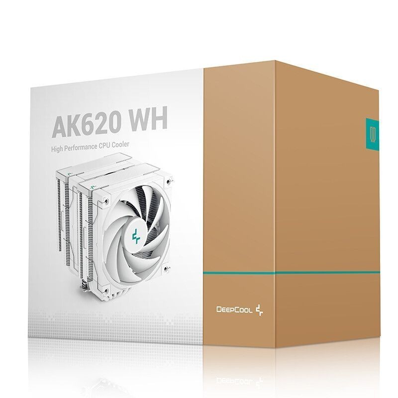 Kyushu Fengshen Ice Cube AK620/500 Twin Towers หลอดทองแดงชุบนิกเกิล 12 ซม.พัดลมเงียบหม้อน้ํา cpu คอม