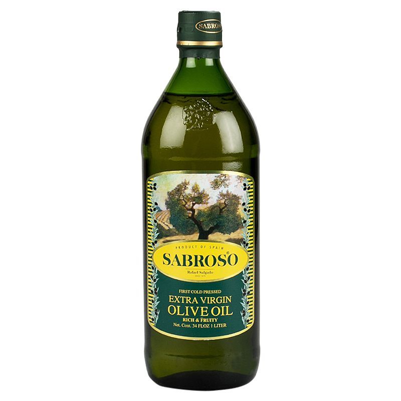 ซาโบรโซ่น้ำมันมะกอกเอ็กซ์ตร้าเวอร์จิ้น 1ลิตร Sabroso Extra Virgin Olive Oil 1ltr. [หมายเลขบาร์โค้ด 8420701502016 ]