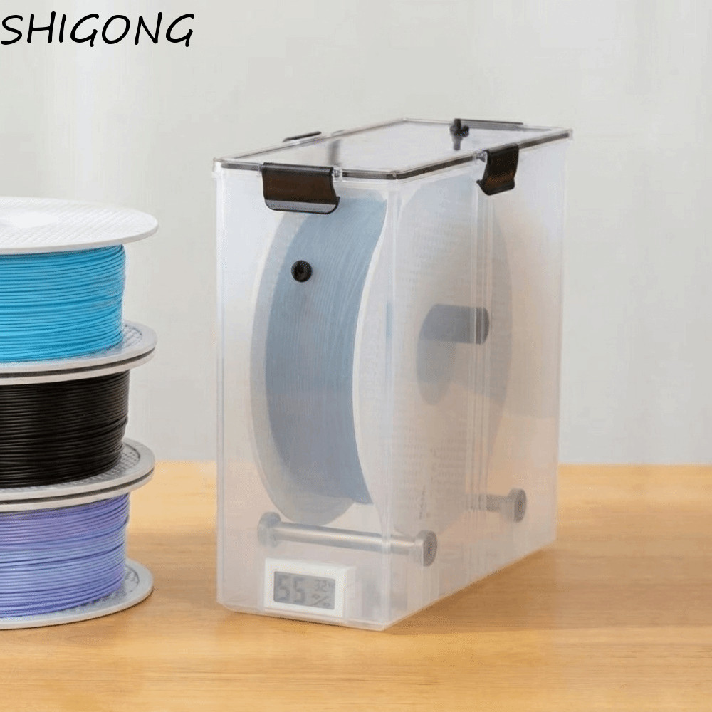 SHIGONG Filament Storage Holder,ปิดผนึกกันฝุ่น 3Dการพิมพ์เส้นใยกล่องแห้ง,3Dการพิมพ์อุปกรณ์เสริมดู Airtight Universal Filament Dryer Box Storage