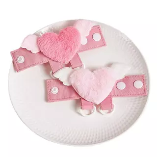 UAENAUQP Extension Buckle D-Type,Multicolor Star Heart Wing Display Buckle,Creative Plush Pendant Display Accessories Bag Decorative Buckle Bag