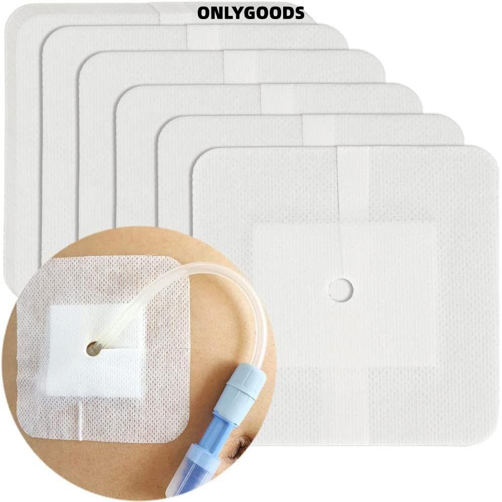 เฉพาะGOODS 10 ชิ้น Feeding Tube Pad, อุปกรณ์ไตเทียมเทียมเทียมหน้าอกสวนปก, ผ้าพันแผลแผลทนทาน Gtube อุ