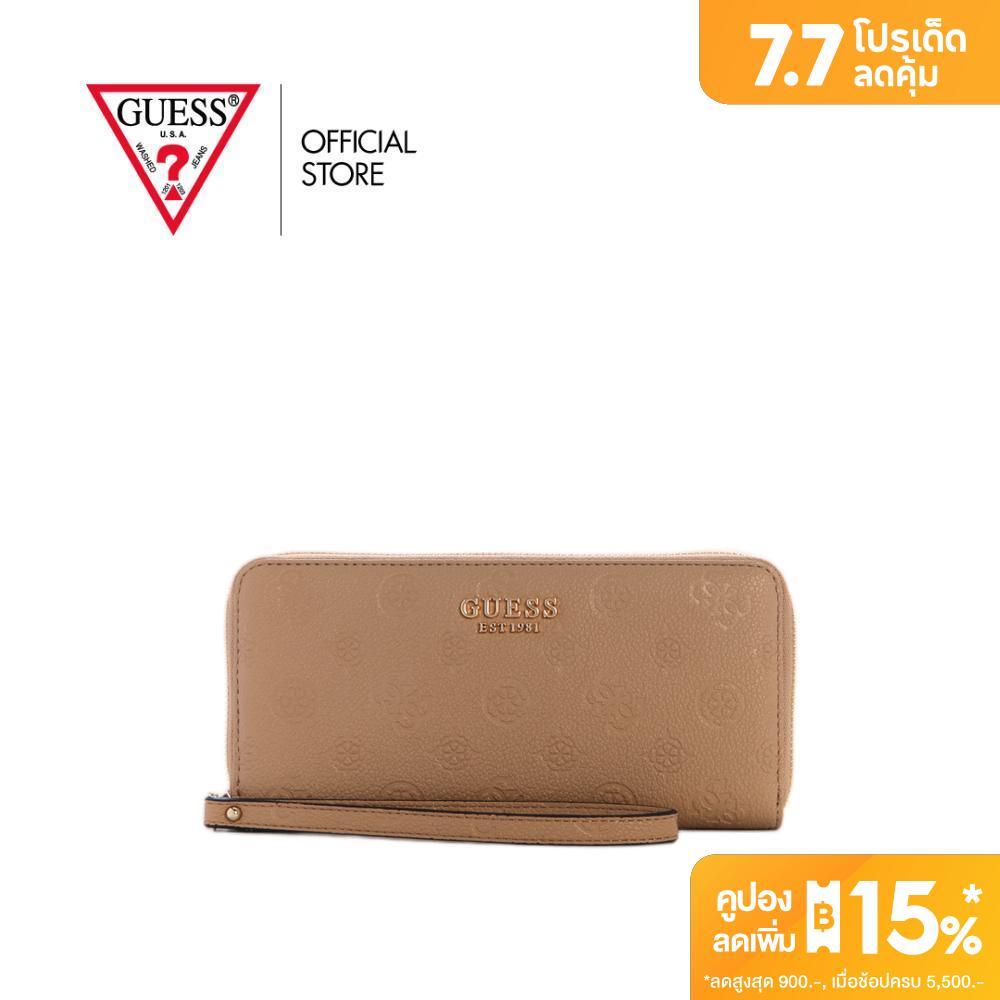 GUESS กระเป๋า รุ่น PD9746146 ELLA LOGO SLG LRG ZIP AROUND