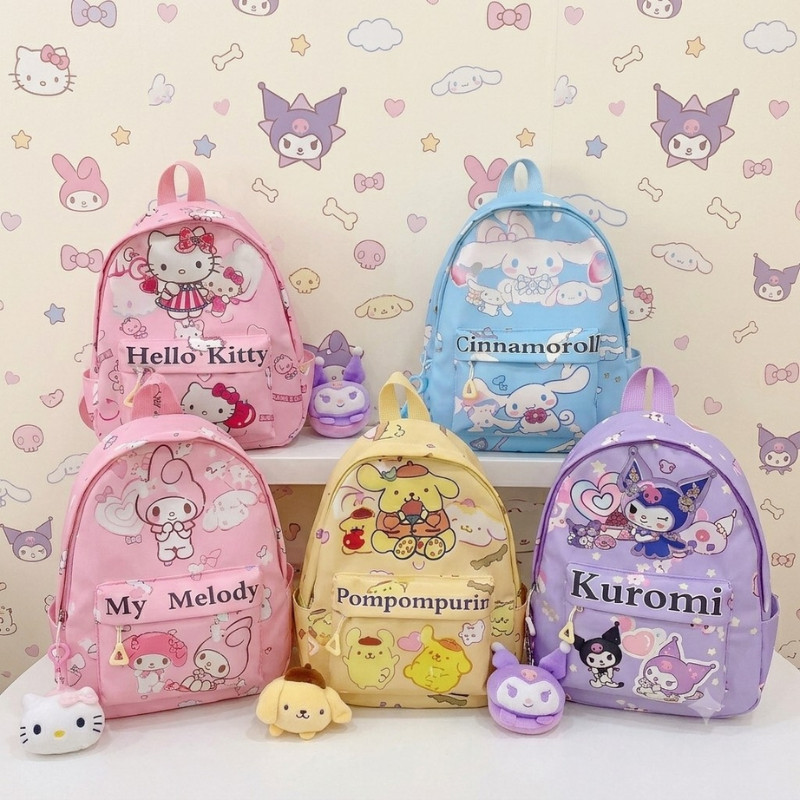 shopping mall กระเป๋านักเรียน Sanrio ลายคุโรมิ เมโลดี้ รูปที่ 4