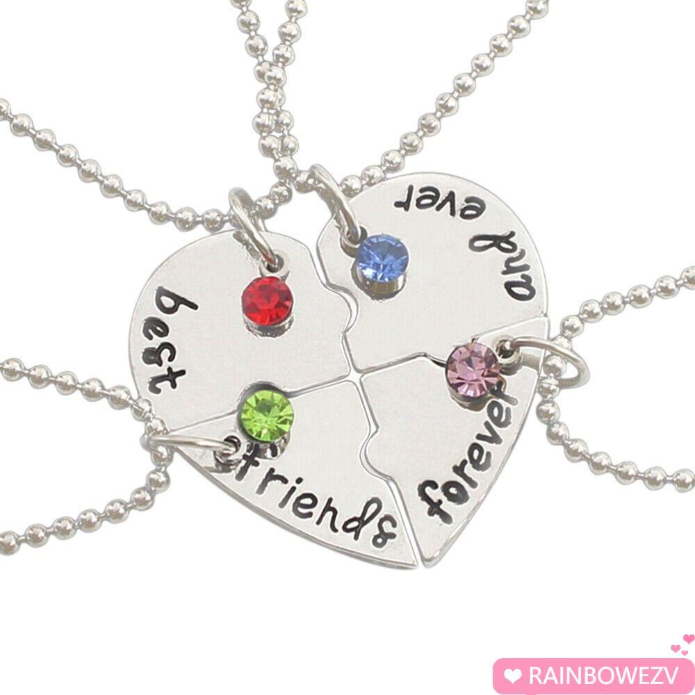 RAINBOWEZV 4 Bff Fashion Love Necklace Nice Womens Necklace