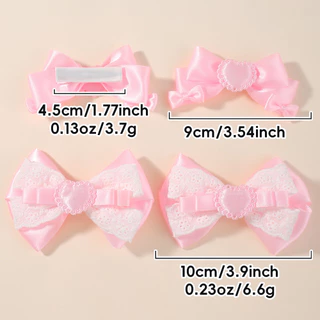2 ชิ้นสาวพิมพ์เย็บปักถักร้อยผม Bows คลิปผ้าฝ้ายสด Hairgrips Headwear เด็กอุปกรณ์เสริมผมคลิปผมชุด