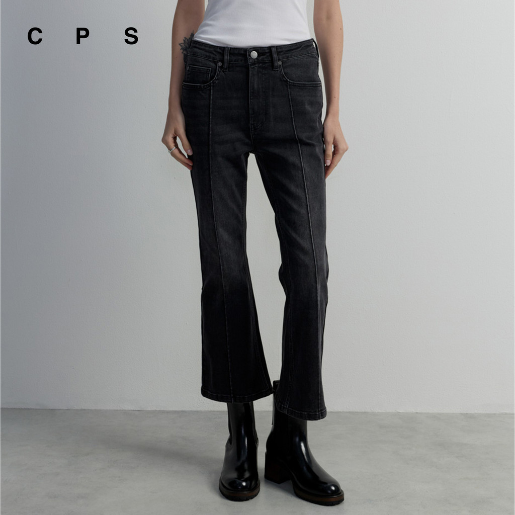 CPS กางเกงยีนส์ขาบานเต่อ ผู้หญิง HIGH-RISE CROP FLARE JEANS รุ่น C26WGWA118 (AW26#A1)