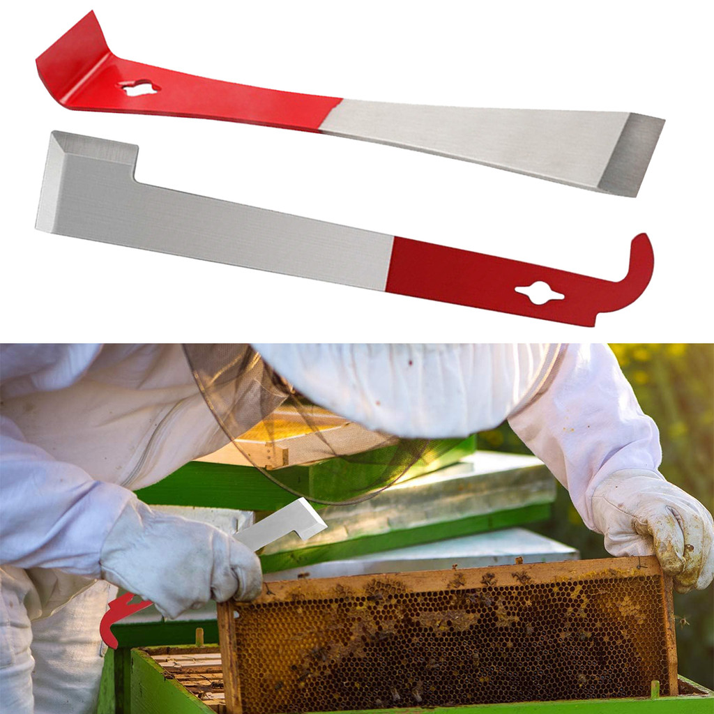 [layonora] 1 ชิ้นสแตนเลส Bee Hive Hook Scraper มัลติฟังก์ชั่นการเลี้ยงผึ้ง Hive เครื่องมือ Hive Scra