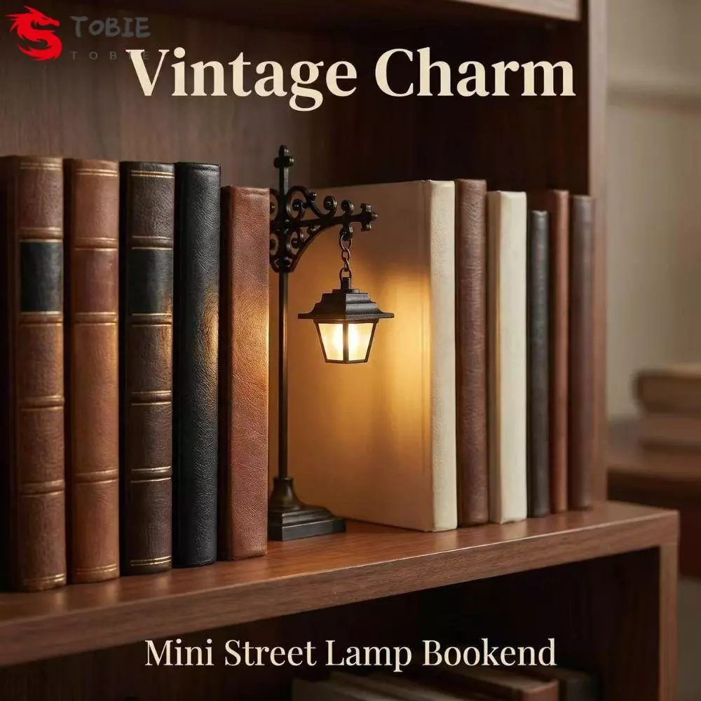 โทบี ชั้นวางหนังสือไฟโคมไฟ,สีขาววินเทจชั้นวางหนังสือผีแสง,แสงโดยรอบอบอุ่นสีขาวชั้นวางหนังสือโคมไฟตกแต่งสําหรับบ้าน
