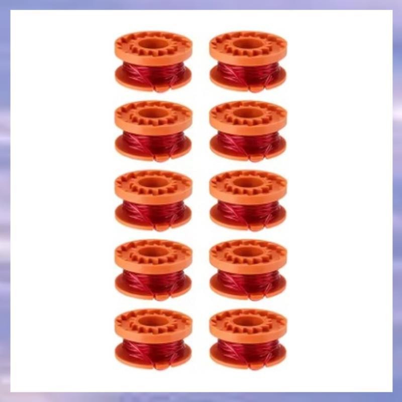 (VLO)10PCS Trimmer Spool Line สําหรับอุปกรณ์เสริมเครื่องตัดหญ้า Spool Trimmer Spool ตัดเชือกและ WA00