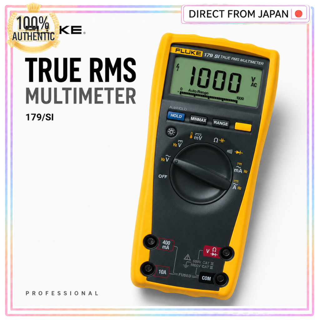 FLUKE 179 SI True RMS Digital Multimeter Electrical Tester AC DC Voltage Current Professional Meter