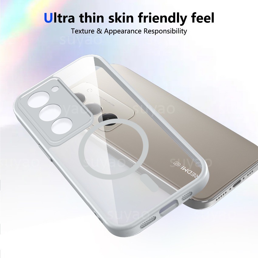 สําหรับ Redmi 15 5G 4G 2026 เคสโทรศัพท์แม่เหล็ก Frosted รูปที่ 3
