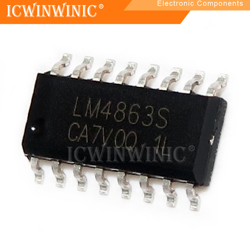 5 ชิ้น LM4863S LM4863 SOP-16 ส่วนประกอบอิเล็กทรอนิกส์