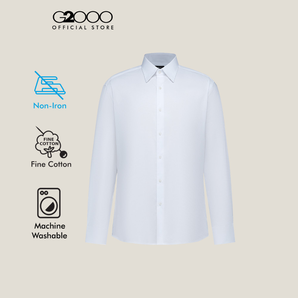 G2000 เสื้อเชิ้ตแขนยาวแบบทางการสำหรับผู้ชาย ทรง Smart Fit รุ่น 46121072