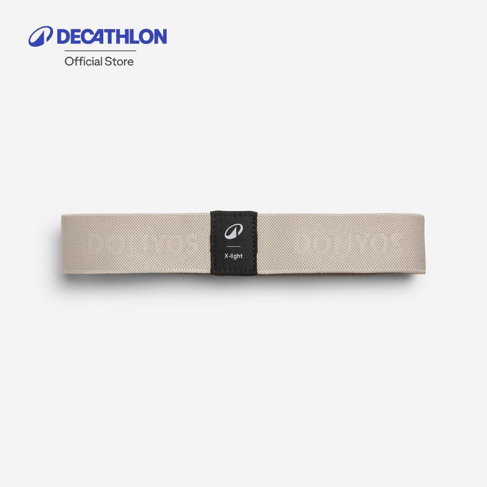 Decathlon Fitness High-Resistance Fabric Band For Glutes ยางยืดแบบผ้าแรงต้านสูงสำหรับบริหารสะโพก - Dark Blue