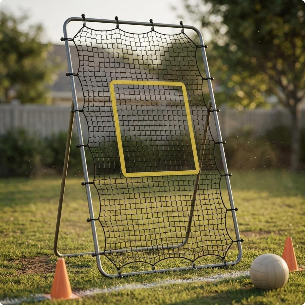 [mibum01eb] Volleyball Rebound Net Square Mesh Replacement Volleyball Net อุปกรณ์กีฬา Ball Ends Heav