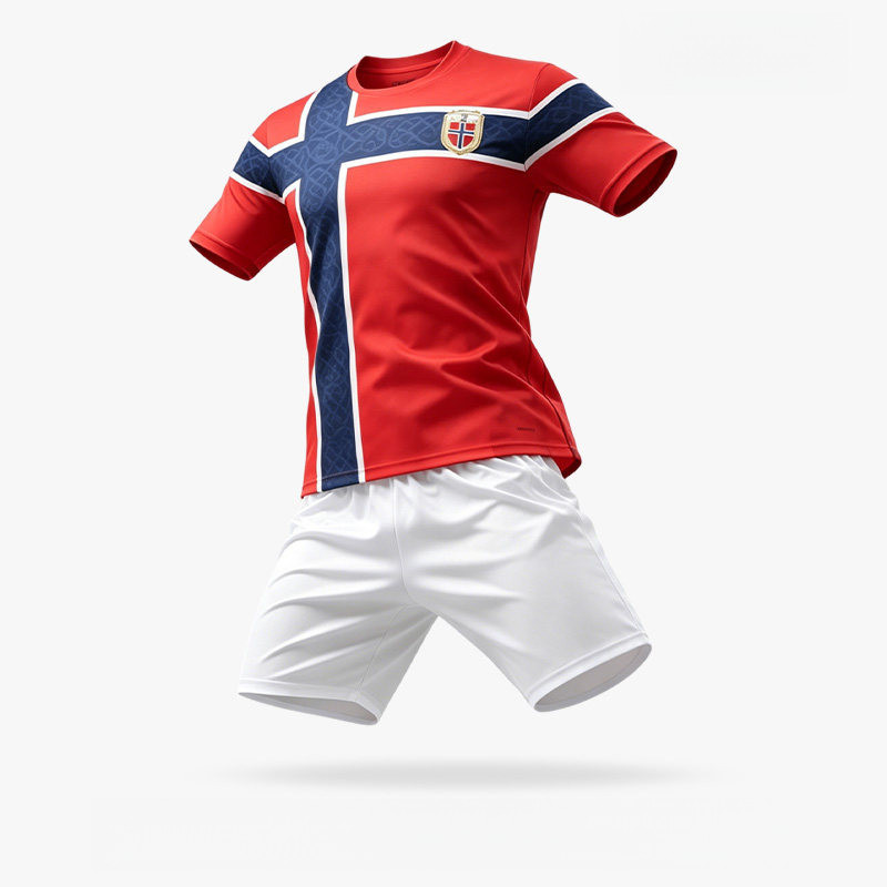 2026 ชุดเสื้อฟุตบอลเด็กนอร์เวย์ฮาแลนด์สําหรับเด็กชายและเด็กหญิงชุดเสื้อฝึกซ้อมสไตล์เดียวกัน