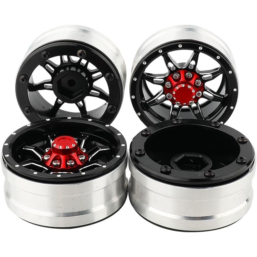 1.9 นิ้วโลหะ Beadlock ล้อขอบ Hubs สําหรับ Axial SCX10 I II III 90046 SCX10 PRO Capra TRX4 RC4WD D90 