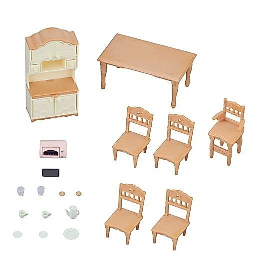 Sylvanian Families Dining Room Set / ซิลวาเนียน แฟมิลี่ ชุดห้องรับประทานอาหาร — صورة 3