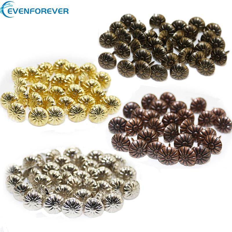 EV 100 ชิ้นเบาะเล็บโบราณตกแต่ง Tacks สําหรับเครื่องประดับไวน์กล่องโซฟา