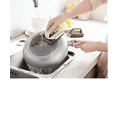 GlobalHouse ICLEAN ฟองน้ำนาโนเนื้อทรายพร้อมที่จับ ขนาด รูปที่ 3