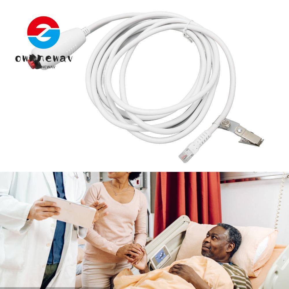 OWNNEPH เปลี่ยนสายพยาบาล, ปลั๊ก 6P4C หัวคริสตัลพยาบาลสายโทร, สายปุ่มกดสากล 9.8ft ใช้โรงพยาบาล
