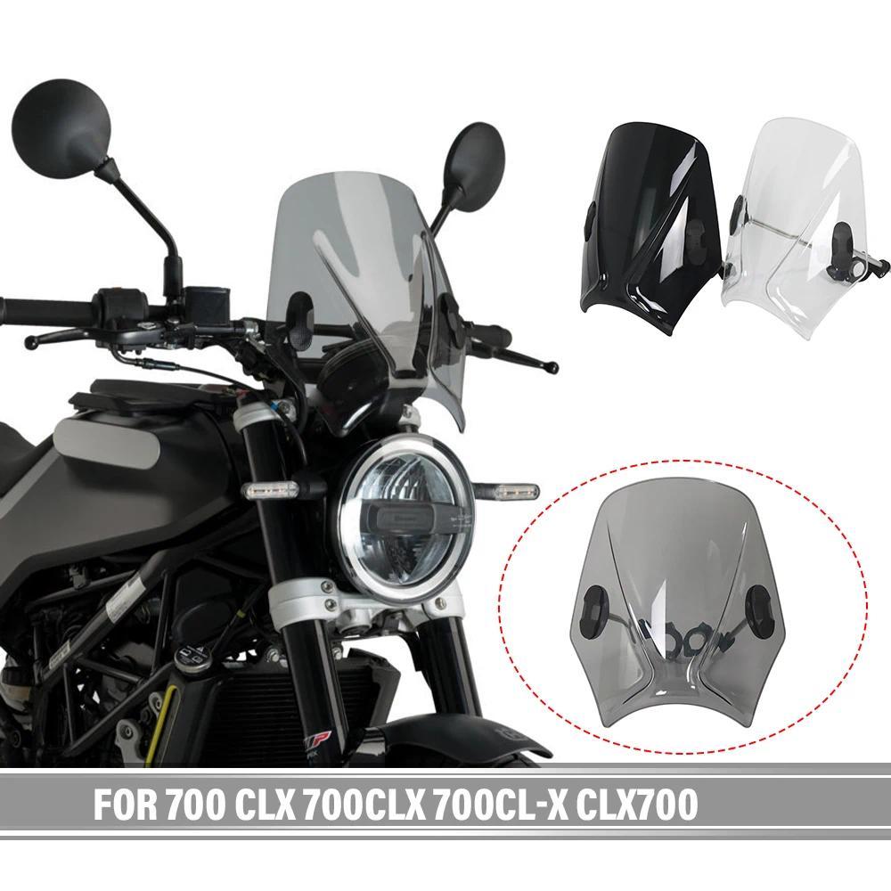 ZJ For 700 CLX 700CLX 700CL-X CLX700 Motorcycle Windshield Windscreen Round Headlight Street Bikes W