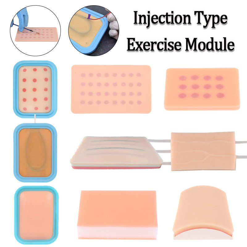Intravenous Venitique IV Injection Training Draw Blood Skin Test Silicone Wound Skin Suture Training