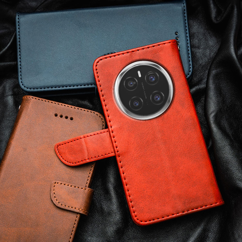 สําหรับ Huawei Honor Magic7 Pro PTP-N49 PTP-AN10 PTP-AN00 พรีเมี่ยมหนัง Flip-Top เคสโทรศัพท์กระเป๋าส