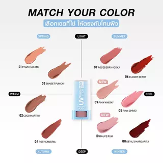 MizuMi UV Blush Stick SPF50+ PA++++ (ขนาด 4กรัม) บลัชกันแดด แก้มกระจก