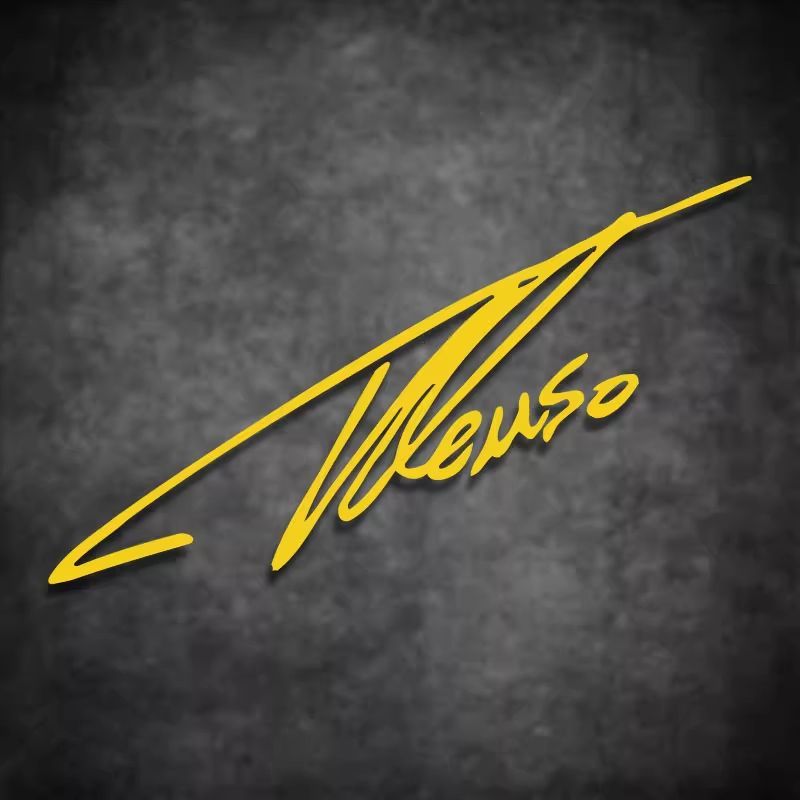 Alonso Alonso F1 Racing Rider Alpha Team Rider Signature สติกเกอร์สติกเกอร์กระจกหน้าต่างกันน้ํา